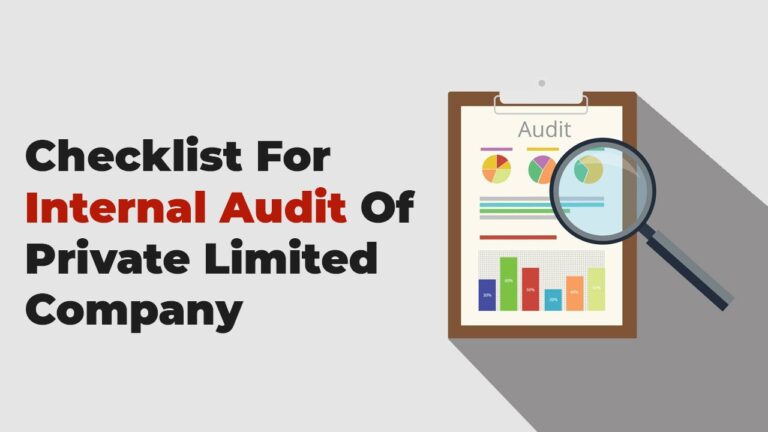 Important Checklist For Internal Audit Of Private Limited Company ...