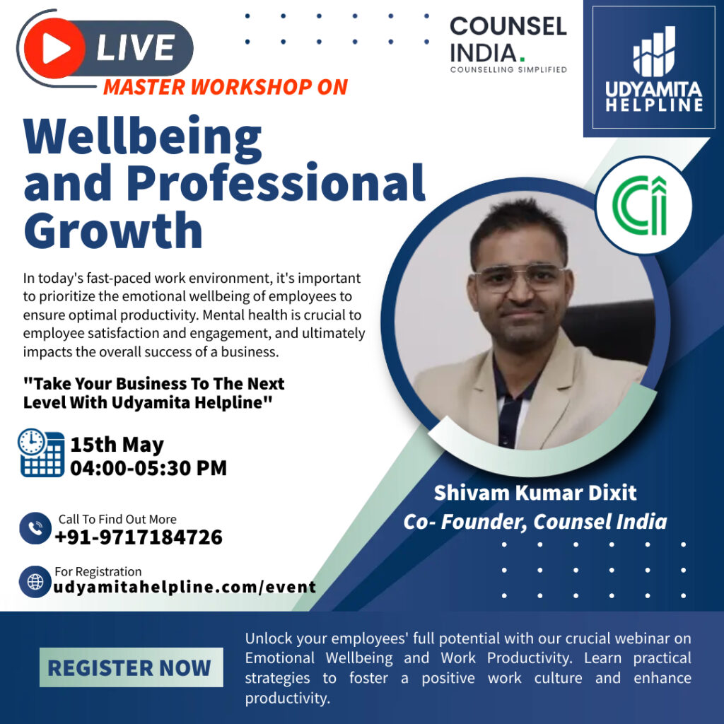 Workshop on Wellbeing and Professional Growth