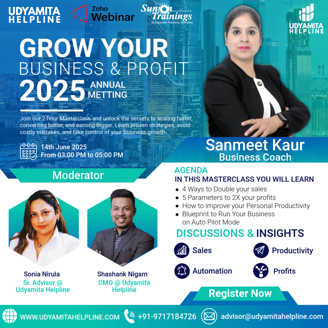 Webinar on "Grow Your Business & Profits" 1 Grow Your Business Profits