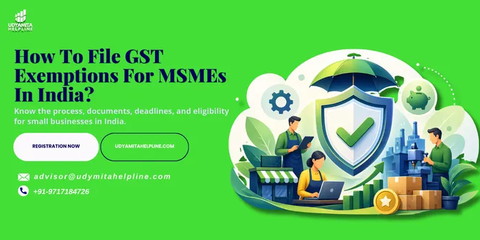 GST exemptions for MSMEs
