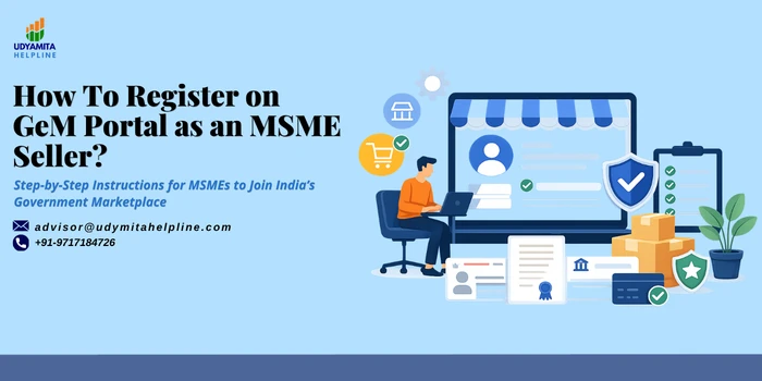Register on GeM Portal as an MSME Seller